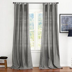 Dupioni Silk Rod Pocket Blackout Curtain